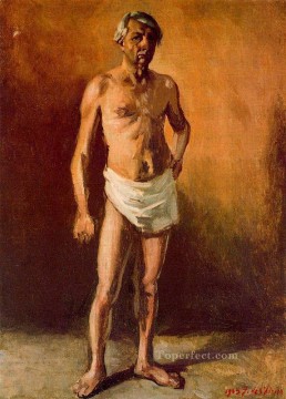  Chirico Lienzo - Autorretrato desnudo Giorgio de Chirico Surrealismo metafísico